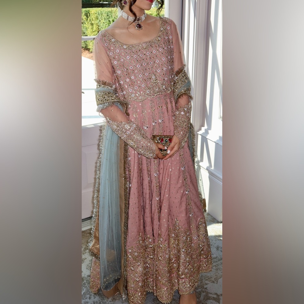 Nahema - XS / Powder pink and blue